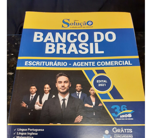 Apostila Solução - Banco Do Brasil - Escriturário - Agente Comercial - Concurso Público