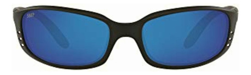 Costa Del Mar Brine Sunglasses, Black, Blue Mirror 580p Lens