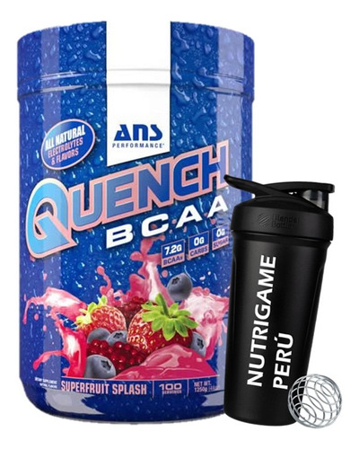 Quench Bcaa 100 Serv. Bcaa Ans Aminoacidos - Tienda Fisica