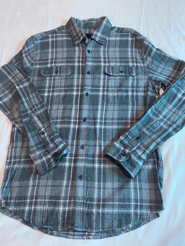 Camisa De Franela George Talla M Usado Moda Casual Vestir