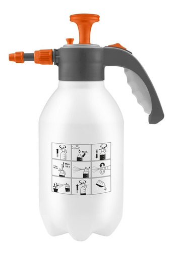 Imagen 4 de 6 de Pulverizador Fumigador Manual Tramontina 2 Litros Jardinería