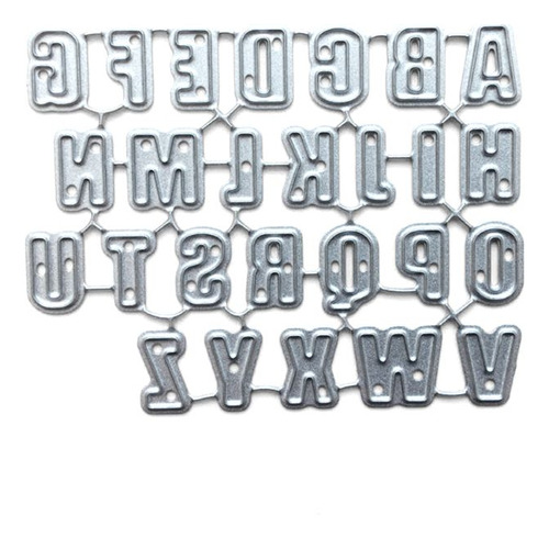 Matrices Para Cortar Metal Con Letras Del Alfabeto, Plantill