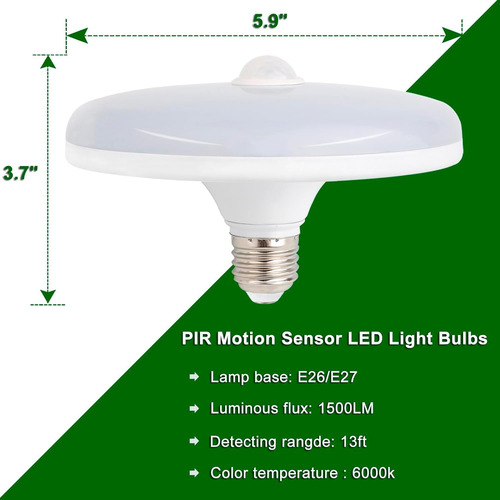 Bombillas Con Sensor De Movimiento Para Interiores Y Exterio