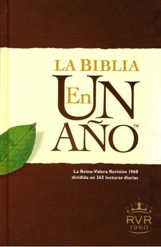 La Biblia En Un Año - Tapa Dura - Rv 1960