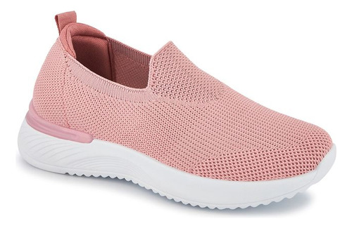 Tenis Urbano 62853xpr Antideslizante Ligera Textil Rosa