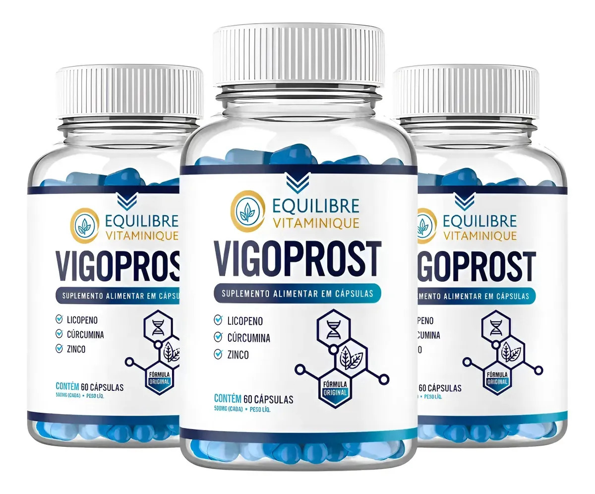 Vigoprost Suplemento Tratamento Saúde Masculina 3 Meses 180 Cápsulas