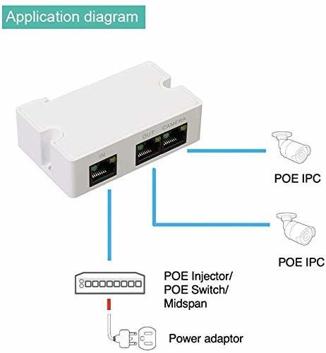 Linovision Mini Passive 2 Port Poe Switch Extender