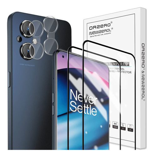 Orzero Para Oneplus Nord N20 5g 2 Protector Pantalla + Lente