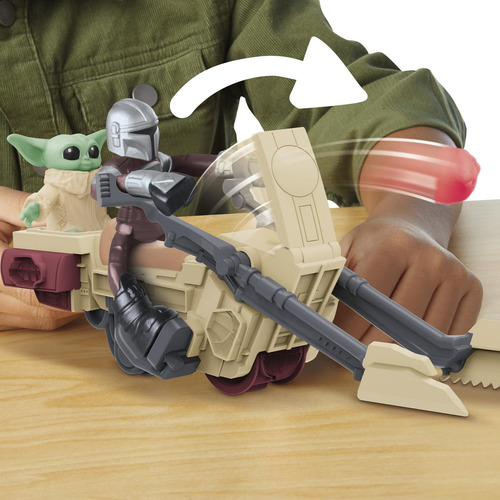 Play-doh Star Wars Mandalorian Lanzador Bendy Grogu Ews