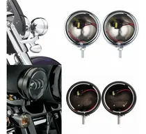 Comprar Par Bases Soportes Led Carcasas Faros Auxiliares 4.5 Harley