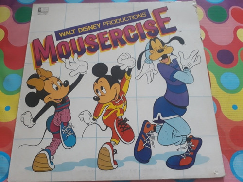 Mousercise Lp Walt Disney Productions Z