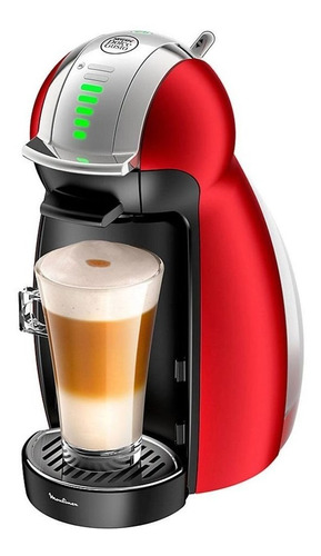 Cafetera Nescafé Moulinex Dolce Gusto Genio 2 automática red metal para cápsulas monodosis 220V