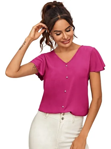 Cuellos de blusas tipicas con perlas sale