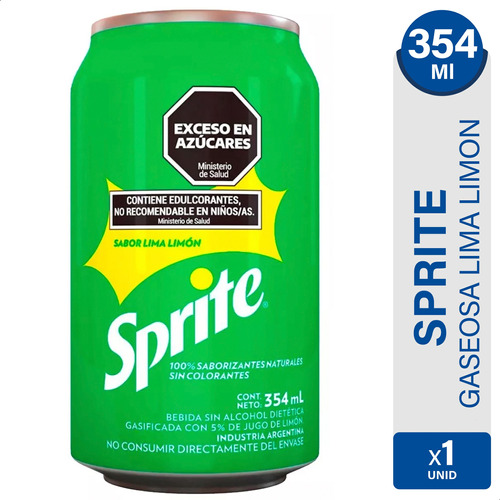 Sprite Lima Limon Lata Gaseosa Original - 01mercado