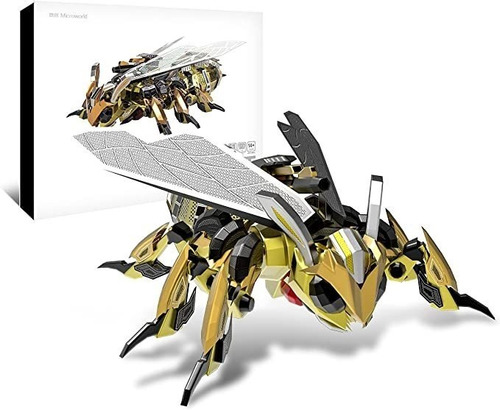 Microworld 3d Metal Puzzle Mecánico Bumblebee Modelo Kits .