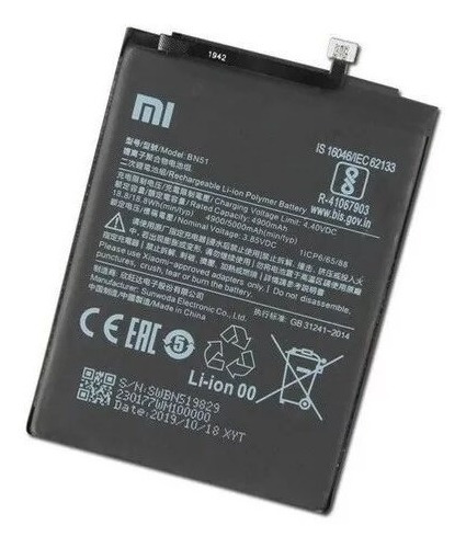 Bateria Para Xiaomi Bn51 Redmi 8  / Redmi 8a (3.85v-4900mah)