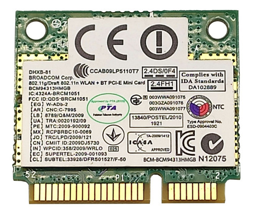 Placa Wifi Notebook Bt Broadcom Bcm94313hmgb Bcm4313 Branco (Usado)