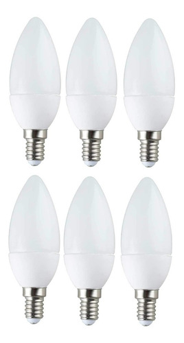 Packs X 6 Lampara Led Tipo Vela 5w-e14 - Unilux