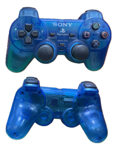 Control Dualshock 1 Ps1 Azul Original Funcional (Reacondicionado)