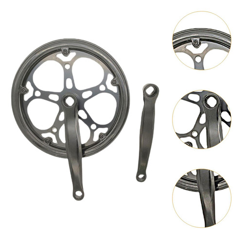 Juego De Bielas Para Bicicleta, Plato Único, Juego De Brazo