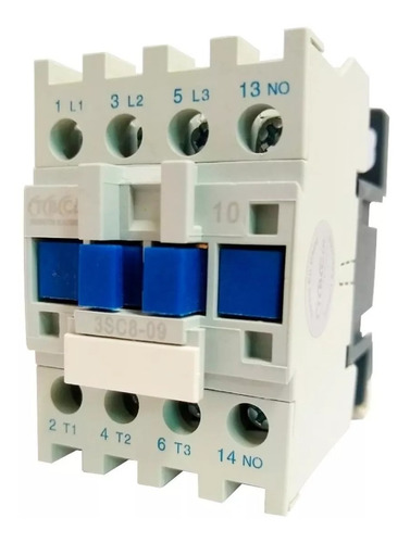 Contactor Tripolar 9a Bobina 24vca 1na