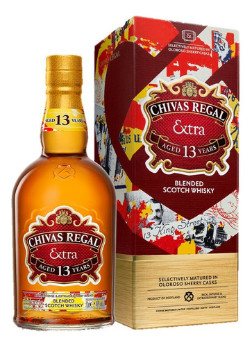 Whisky Chivas Regal Extra Scotch escocés 750 mL