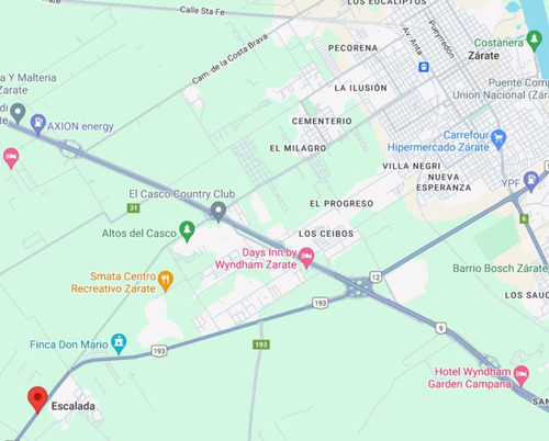 Gran Terreno En Venta De 9.500 M². Escalada, Zárate