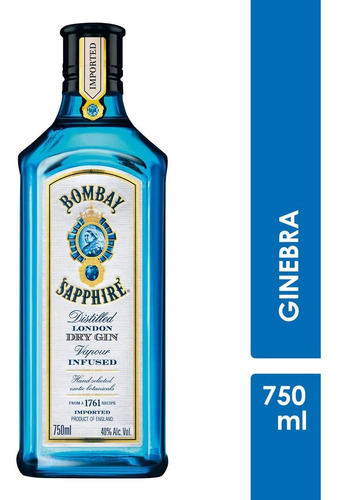 Ginebra Bombay Sapphire 750ml
