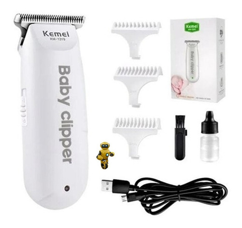 Imagem 7 de 8 de Mini Maquina Cortar Cabelo Bebe Aparar Barba E Pelos Adulto