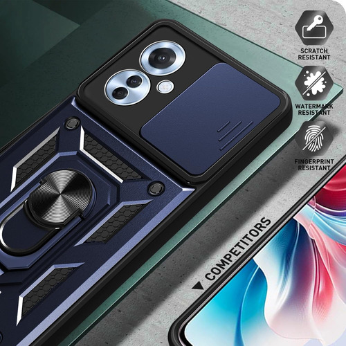 Funda Para Oppo Reno 11 F Uso Rudo Cámara Carcasa+mica Azul Oppo Reno 11f
