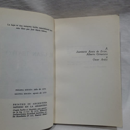 Imagen 7 de 10 de El Gran Teatro Manuel Mujica Lainez Autografiado 2° Edicion