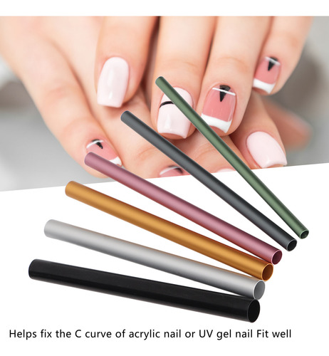 Barra Moldeadora De Puntas De Uñas 5, Acrílica, Curva En C,
