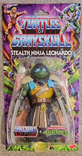 Stealth Ninja Leonardo Turtles Of Grayskull Tmnt Sellado (Usado)