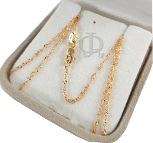 Cadena Oro 18k Singapur 1,6grs X 50cm Mujer Garantia Jr