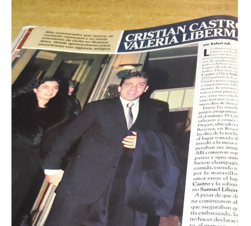Revista Caras N° 963 2000 Cristian Castro Valeria Liberman