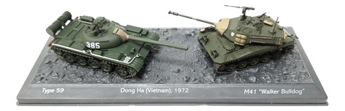 Miniatura Diecast 1/72 Tipo 59 Vs M41 Walker Bulldog Vietnam