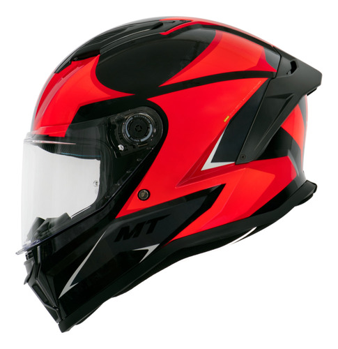 Capacete Fechado Mt Helmets Stinger 2 Zap Com Narigueira