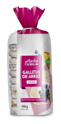 Galletas De Arroz Nuestra Cocina Endulzadas 110 G