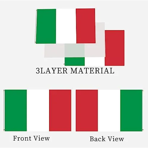 Bandera Italiana De Italia De 3 X 5, Banderas Nacionales De