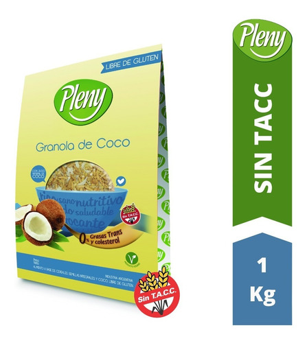 Granola De Coco Pleny X 1 Kg - Libre De Gluten Sin Tacc