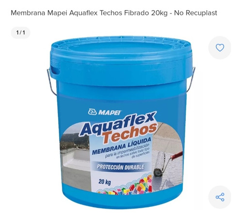 Membrana Mapei Aquaflex Para Techos De 20kg 