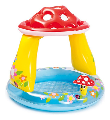 Piscina Inflable Intex Con Parasol Mushroom Para Bebé