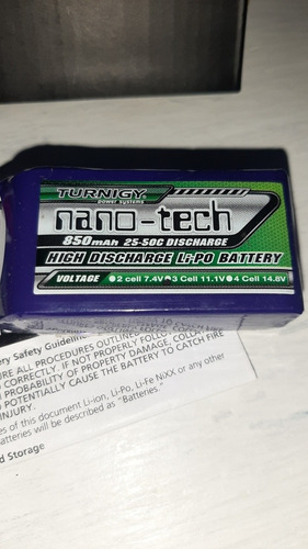 Imagen 2 de 2 de Bateria Li Po 3 Celdas 11.1 V Para Avión Rc O Drom