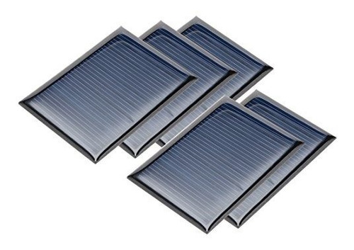 Uxcell 5pcs 5v 50ma Poli Mini Modulo De Panel De Celula So