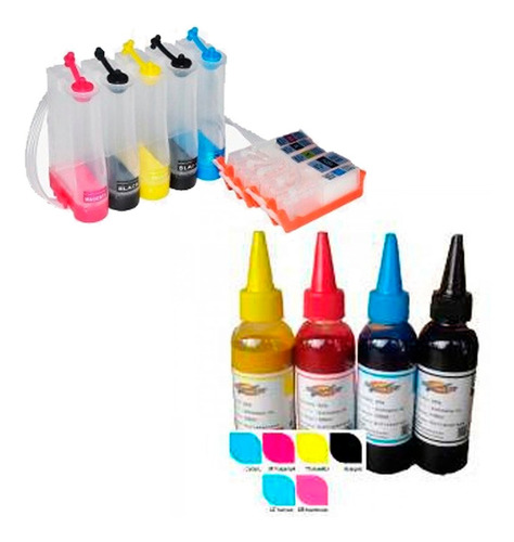 Sistema Continuo Para Canon Ip7210 Ix6810 Tinta Fotografica