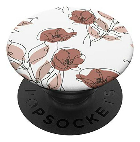 Popsockets Intercambiable Minimal Poppy Flower Boho Floral