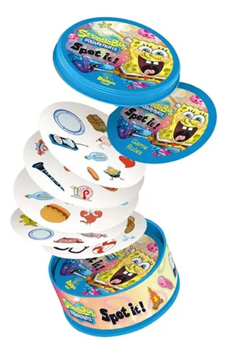 Spot It Bob Esponja Dobble Cartas - Juego De Mesa