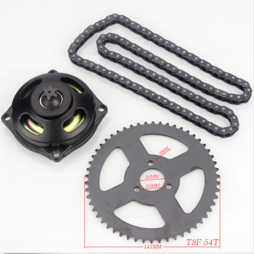 Cadena T8f Con Piñón Trasero De Caja De Cambios Para Minimot
