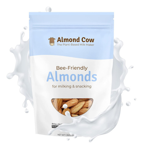 Almond Cow - Almendras Crudas Sin Sal, Almendras Enteras 