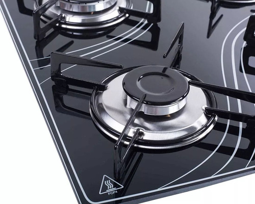 Imagem 10 de 10 de Fogao Cooktop 4 Bocas Preto Lines Safanelli Bivolt (fcl40)